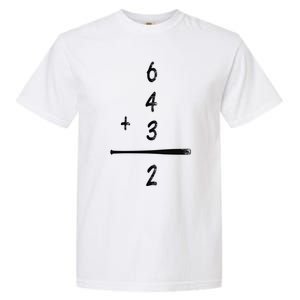 Baseball Math 6 4 3 2 Double Play Cute Gift Softball Game Gift Garment-Dyed Heavyweight T-Shirt