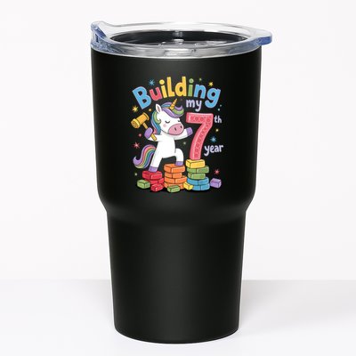Building My 7th Year Unicorn Funny Design Tumbler