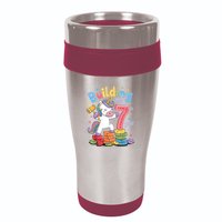 Building My 7th Year Unicorn Funny Design 16oz Travel Tumbler