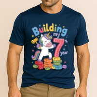 Building My 7th Year Unicorn Funny Design Performance Shirt