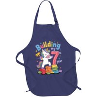 Building My 7th Year Unicorn Funny Design Apron
