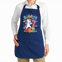 Building My 7th Year Unicorn Funny Design Apron