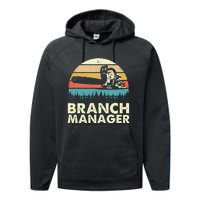 Branch Manager Arborist Tree Surgeon Lumberjack Logger Performance Fleece Hoodie