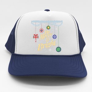 Be Merry And Bright Holiday Trucker Hat