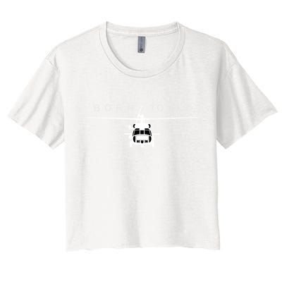 Blackhawk Military Aviation Helicopter Pilot Gift Crop Top