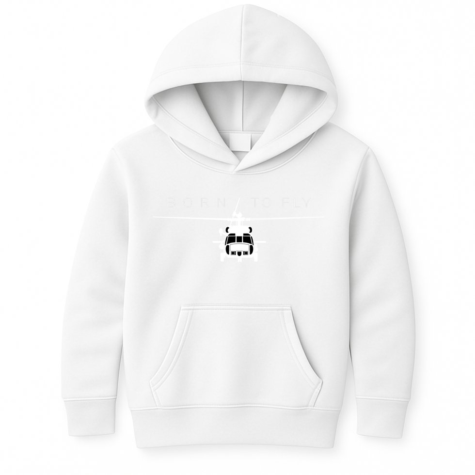Blackhawk Military Aviation Helicopter Pilot Gift Kids Hoodie