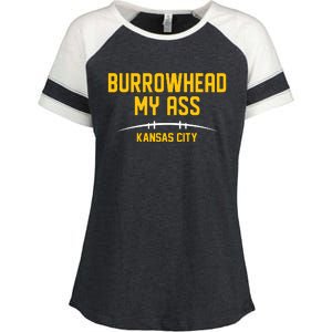 Burrowhead My Ass Funny Kansas City Enza Ladies Jersey Colorblock Tee