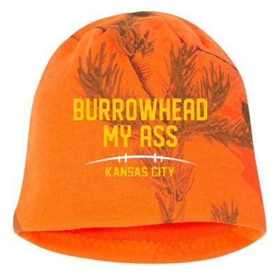 Burrowhead My Ass Funny Kansas City Kati - Camo Knit Beanie