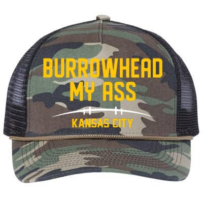 Burrowhead My Ass Funny Kansas City Retro Rope Trucker Hat Cap