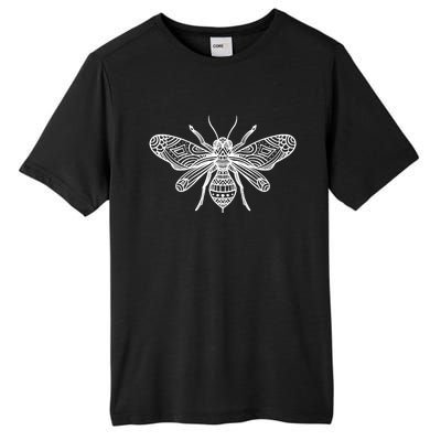 Bee Mandala Art Pattern Insect Beekeeper Gift Tall Fusion ChromaSoft Performance T-Shirt