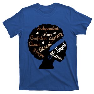 Black Mama African American Mom Mother's Day Black Queen Mom Gift T-Shirt