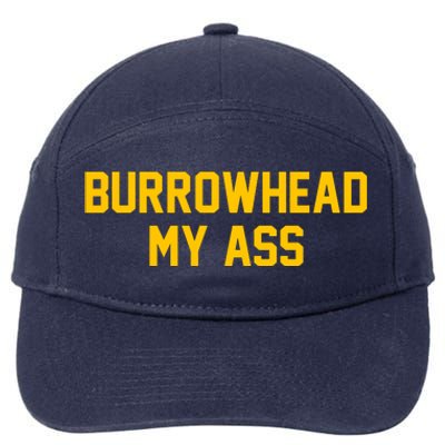 Burrowhead My Ass Funny Kansas City 7-Panel Snapback Hat