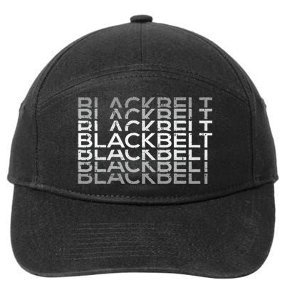 BlackBelt Martial Arts Karate Taekwondo TKD Jiu Jitsu Judo 7-Panel Snapback Hat