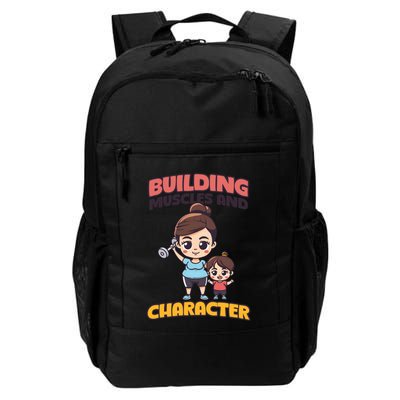 Building Muscles And Character Design Bodybuilding Mom Cool Gift Daily Commute Backpack