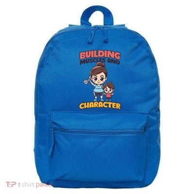 Building Muscles And Character Design Bodybuilding Mom Cool Gift 16 in Basic Backpack