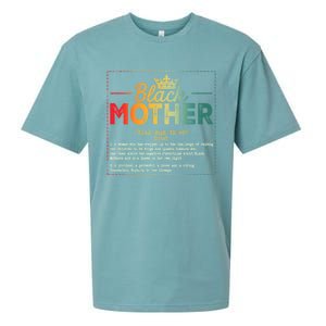 Black Mother African Americans Mothers Day Juneteenth Wo Sueded Cloud Jersey T-Shirt