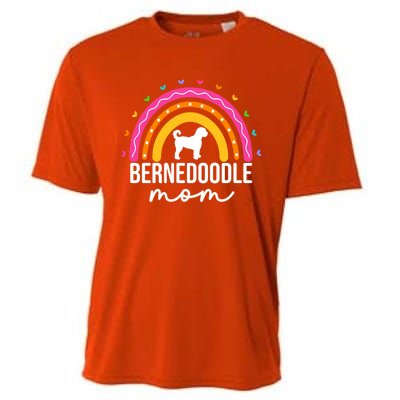 Bernedoodle Mom Adults Bernedoodle Dog Mom Rainbow Great Gift Cooling Performance Crew T-Shirt