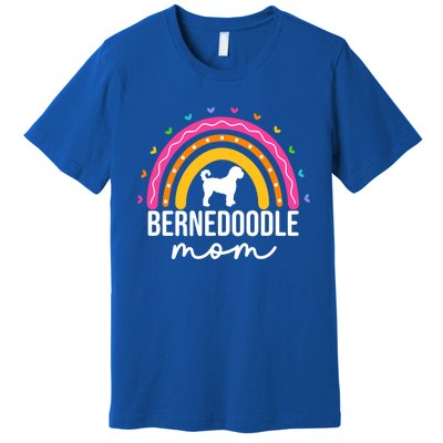 Bernedoodle Mom Adults Bernedoodle Dog Mom Rainbow Great Gift Premium T-Shirt