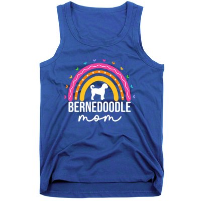 Bernedoodle Mom Adults Bernedoodle Dog Mom Rainbow Great Gift Tank Top