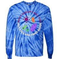 bacteria mutates and tries again  Tie-Dye Long Sleeve Shirt