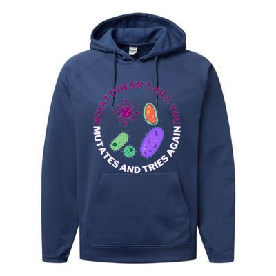 bacteria mutates and tries again  Performance Fleece Hoodie