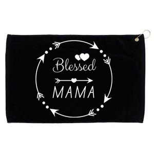 Blessed Mama Arrow Heart Grommeted Golf Towel