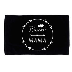 Blessed Mama Arrow Heart Microfiber Hand Towel