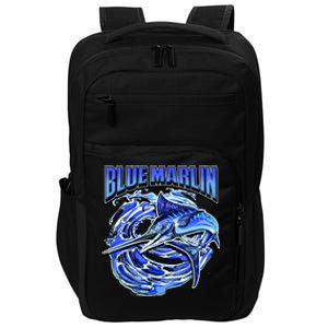 Blue Marlin Action Shot Fishing Impact Tech Backpack