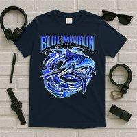 Blue Marlin Action Shot Fishing T-Shirt