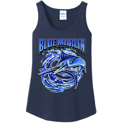 Blue Marlin Action Shot Fishing Ladies Essential Tank