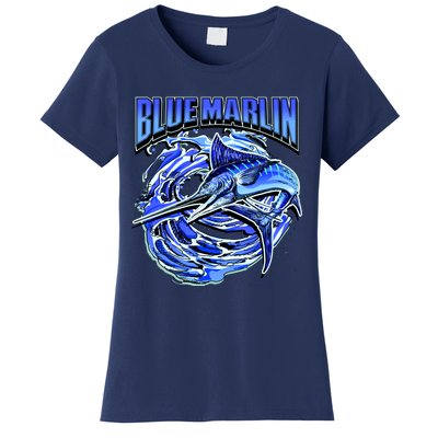 Blue Marlin Action Shot Fishing Women's T-Shirt