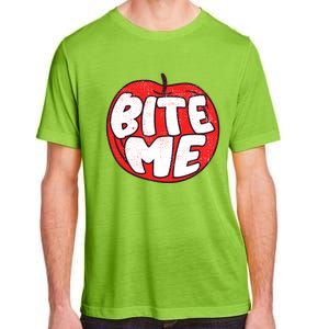 Bite Me Apple Fruit Lover Gift Adult ChromaSoft Performance T-Shirt