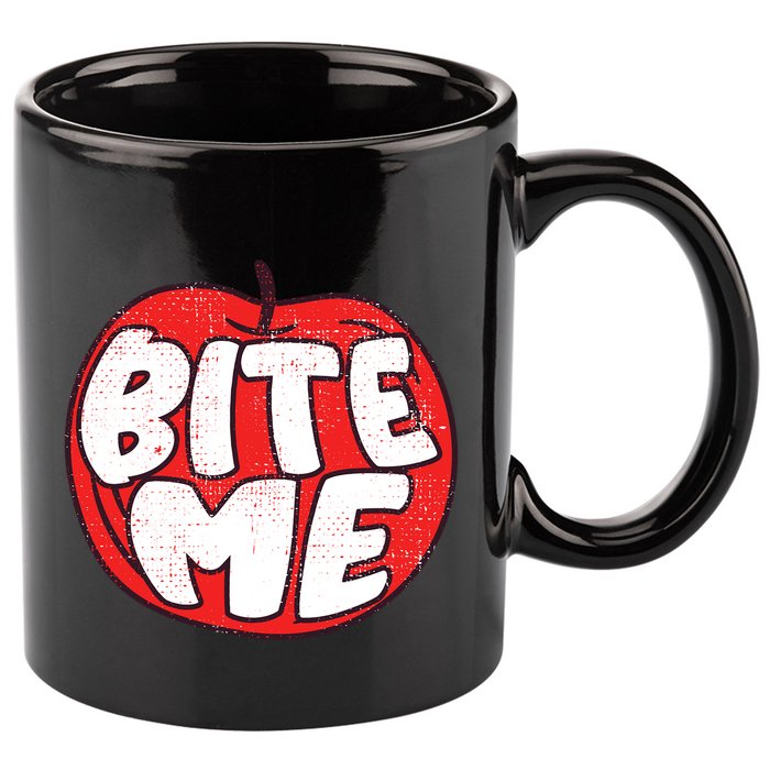 Bite Me Apple Fruit Lover Gift 11oz C Handle Ceramic Mug