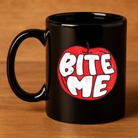 Bite Me Apple Fruit Lover Gift 11oz C Handle Ceramic Mug