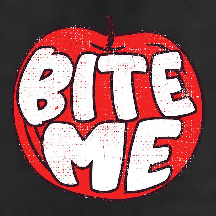 Bite Me Apple Fruit Lover Gift 11oz C Handle Ceramic Mug