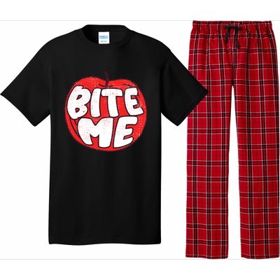 Bite Me Apple Fruit Lover Gift Pajama Set