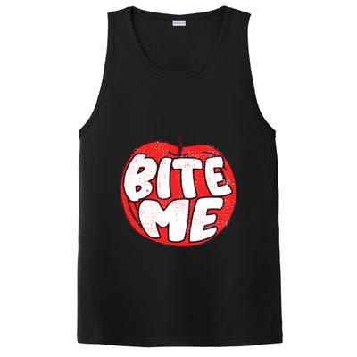 Bite Me Apple Fruit Lover Gift PosiCharge Competitor Tank