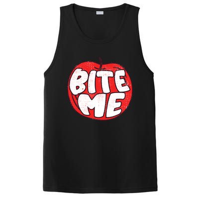 Bite Me Apple Fruit Lover Gift PosiCharge Competitor Tank