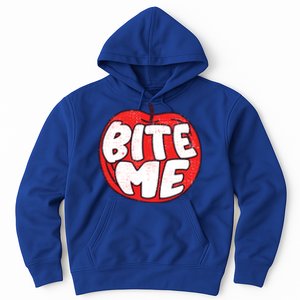 Bite Me Apple Fruit Lover Gift Hoodie