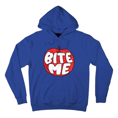 Bite Me Apple Fruit Lover Gift Hoodie