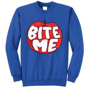 Bite Me Apple Fruit Lover Gift Sweatshirt