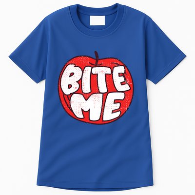 Bite Me Apple Fruit Lover Gift Tall T-Shirt