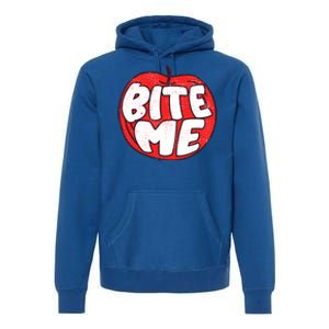 Bite Me Apple Fruit Lover Gift Premium Hoodie