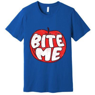 Bite Me Apple Fruit Lover Gift Premium T-Shirt