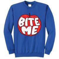 Bite Me Apple Fruit Lover Gift Tall Sweatshirt