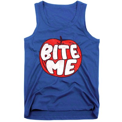 Bite Me Apple Fruit Lover Gift Tank Top