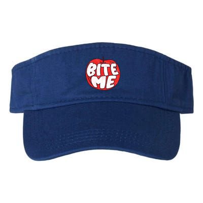 Bite Me Apple Fruit Lover Gift Valucap Bio-Washed Visor