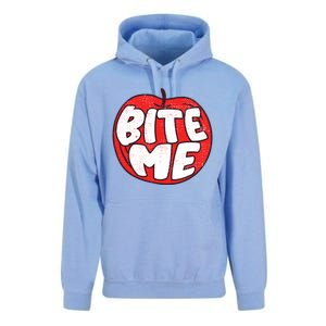 Bite Me Apple Fruit Lover Gift Unisex Surf Hoodie