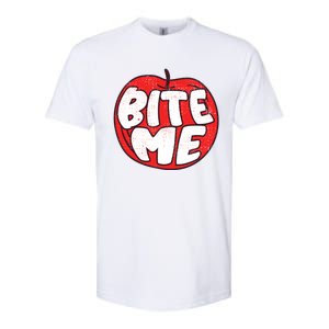 Bite Me Apple Fruit Lover Gift Softstyle CVC T-Shirt