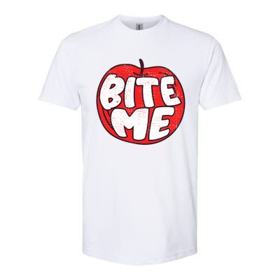 Bite Me Apple Fruit Lover Gift Softstyle CVC T-Shirt